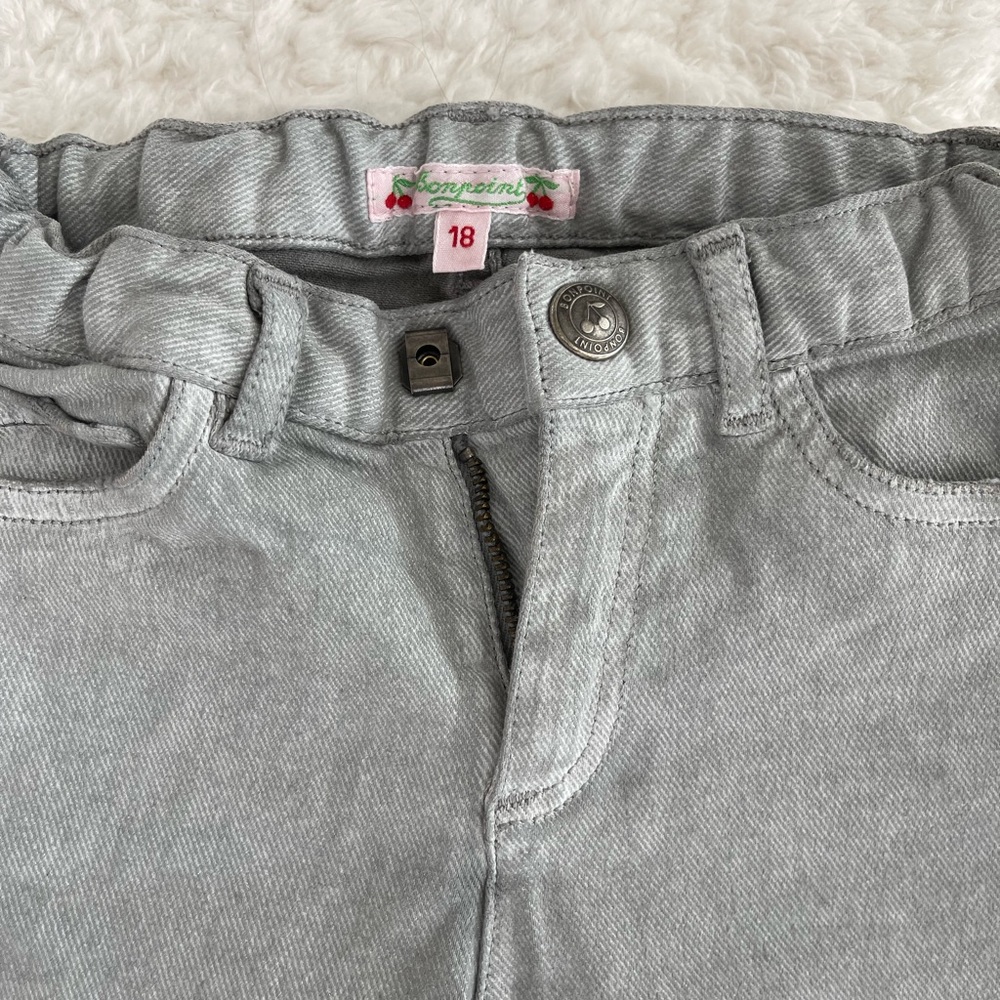 Bonpoint Gray Jeans. Girl 18M. NEW - Picture 3 of 5